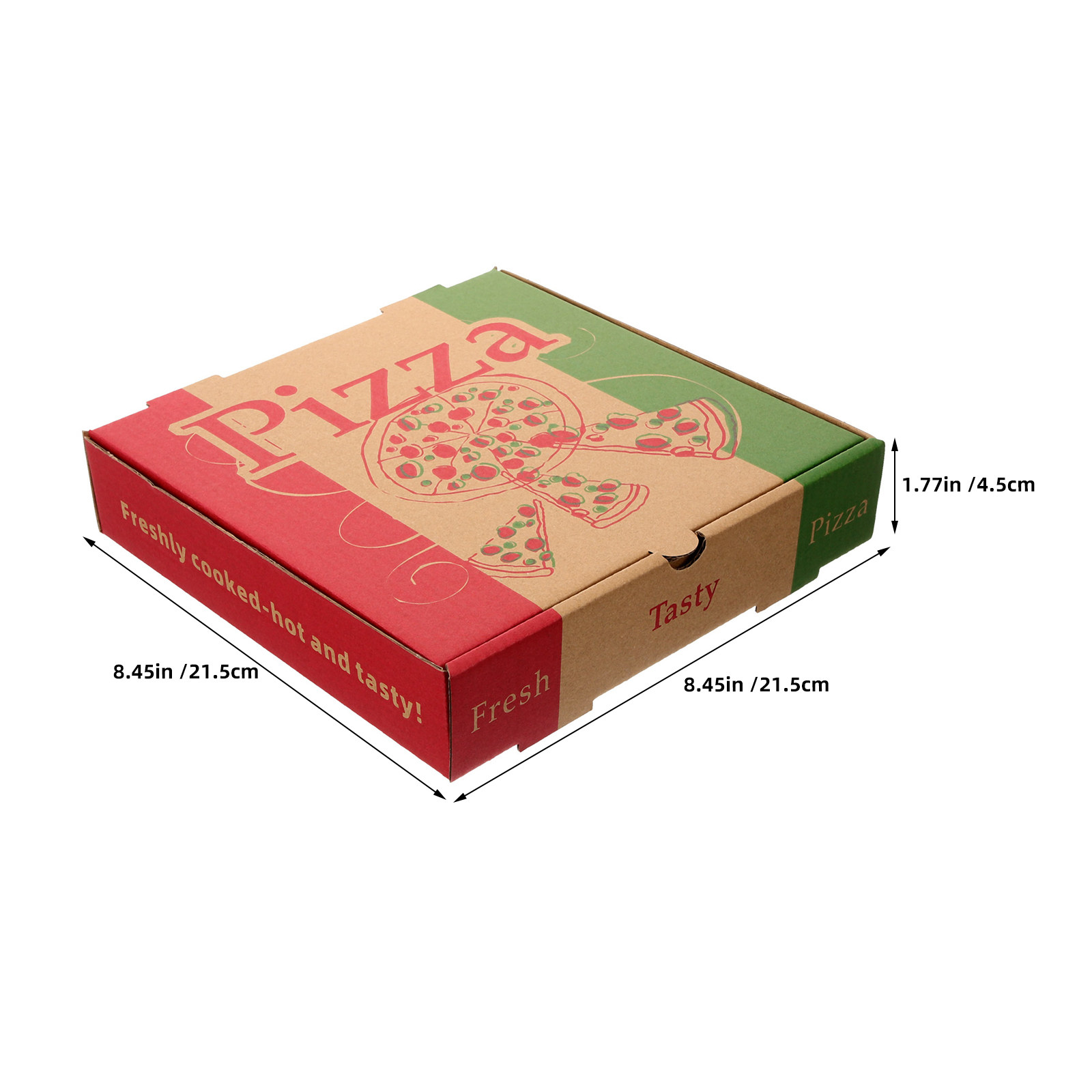 5Pcs 8 Inch Foldable Pizza Sto - Food Storage For Restaurant 评论和价格