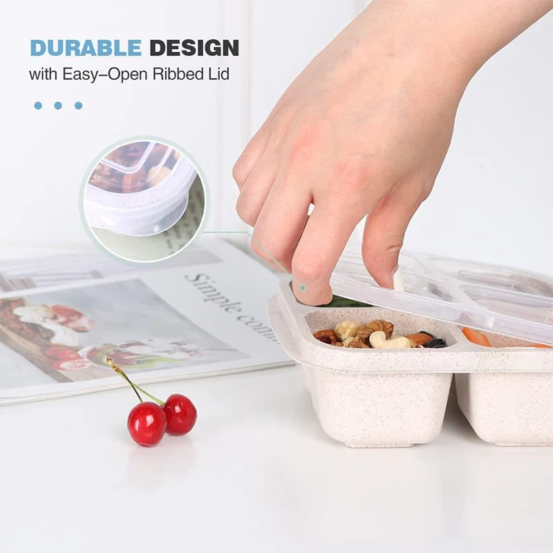 4 Grids Food Storage Box Porta - Food Storage And Preservation 评论和价格
