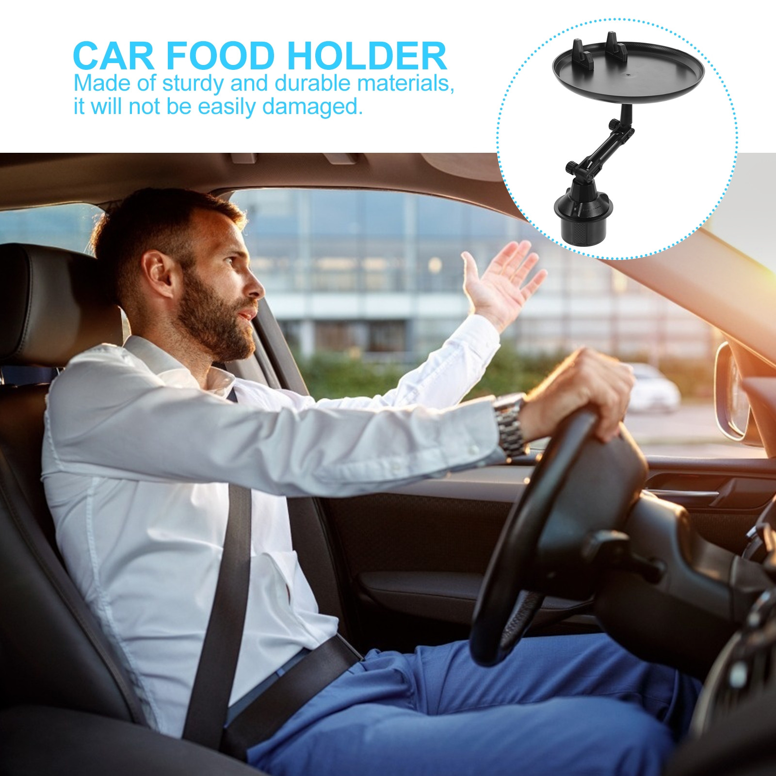 1Pcs Car Cup Holder Adjustable - Food Storage Organizer 评论和价格