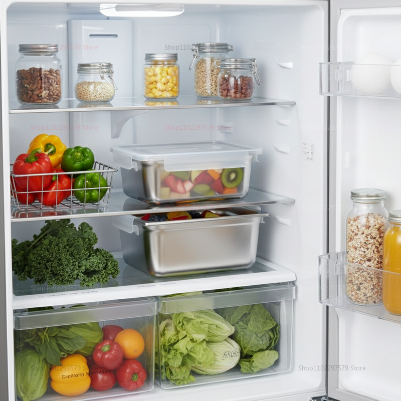 Plate Stainless Steel Food Con - Food Storage Organizer 评论和价格