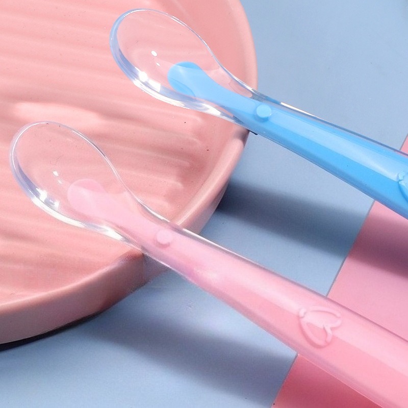Baby Soft Silicone Spoon with  - Food Storage And Temperature 评论和价格