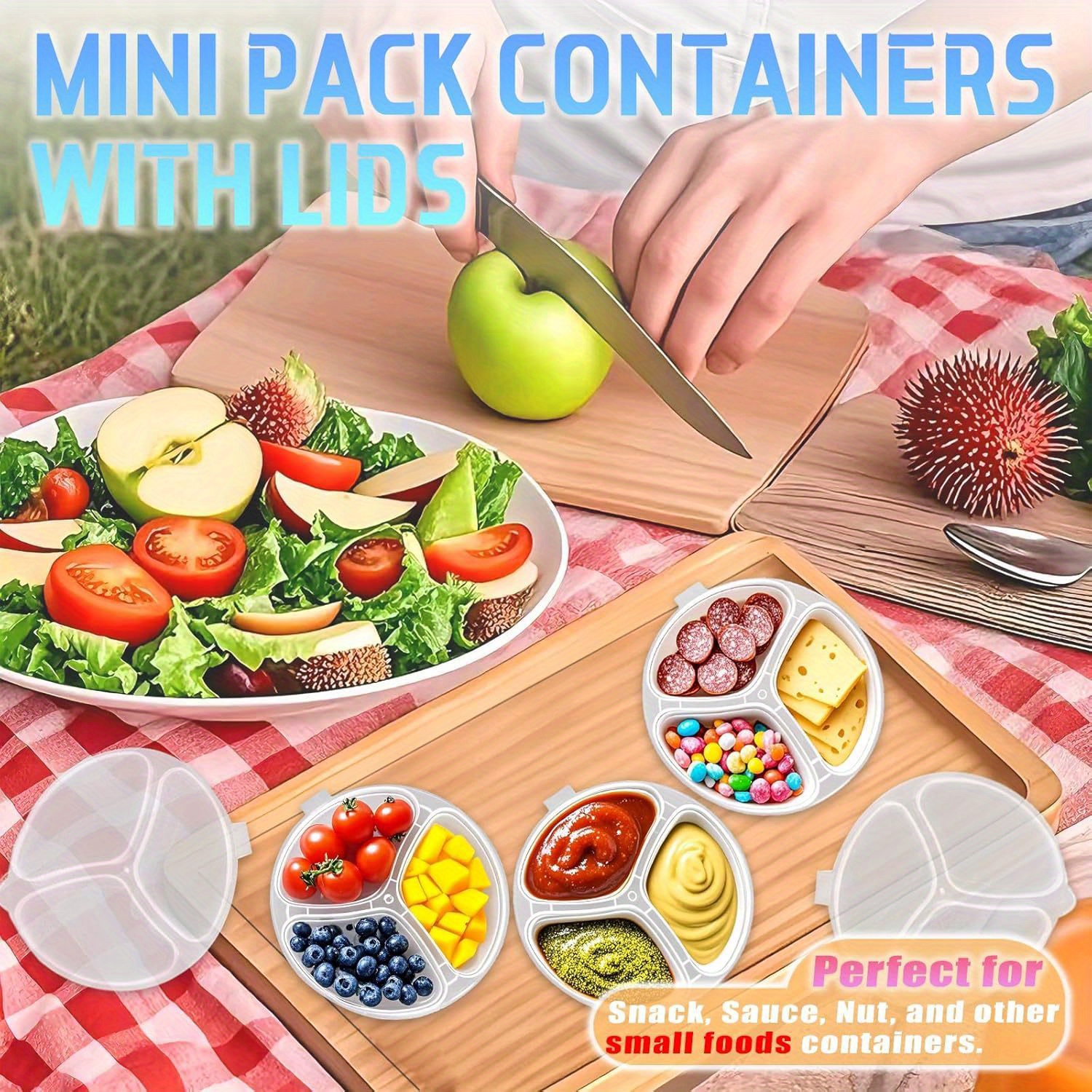 Round 3-Compartment Disposable - Food Storage For Restaurant 评论和价格