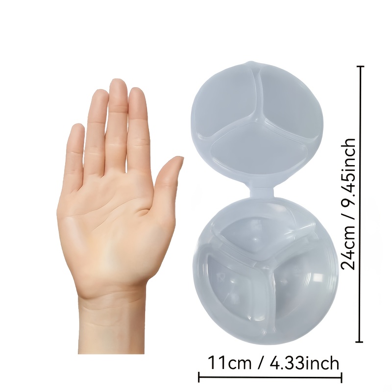 Round 3-Compartment Disposable - Food Storage For Restaurant 评论和价格