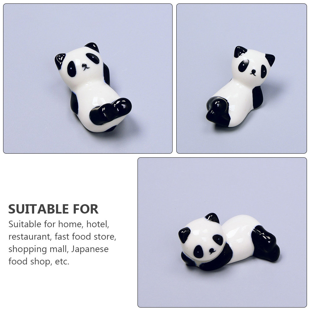 5Pcs Panda Chopsticks Rest Set - Food Storage For Restaurant 评论和价格