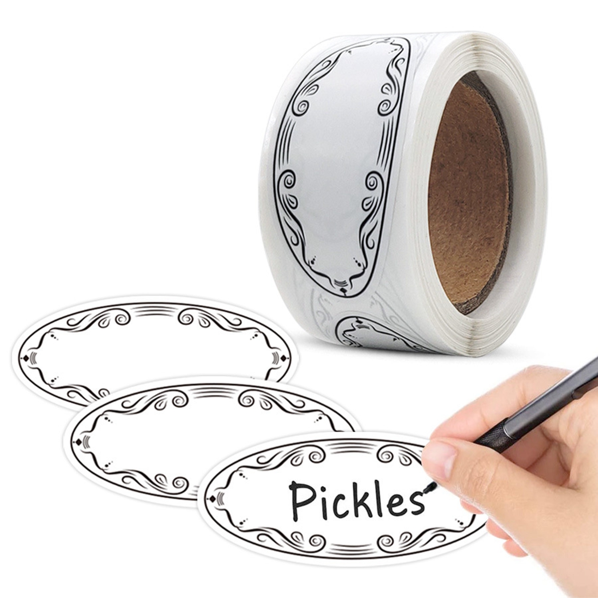 150Pcs Oval Canning Labels for - Food Storage For Restaurant 评论和价格