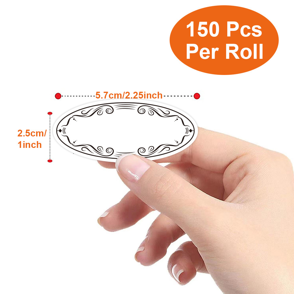 150Pcs Oval Canning Labels for - Food Storage For Restaurant 评论和价格