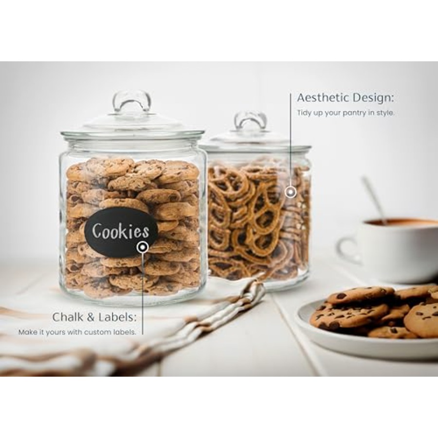 Glass Kitchen Jars Food and Co - Food Storage Containers Glass 评论和价格