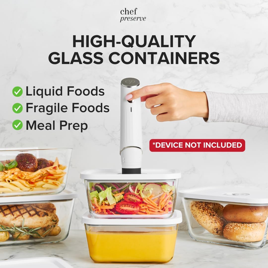 Vacuum Seal Glass Containers S - Food Storage Vacuum 评论和价格
