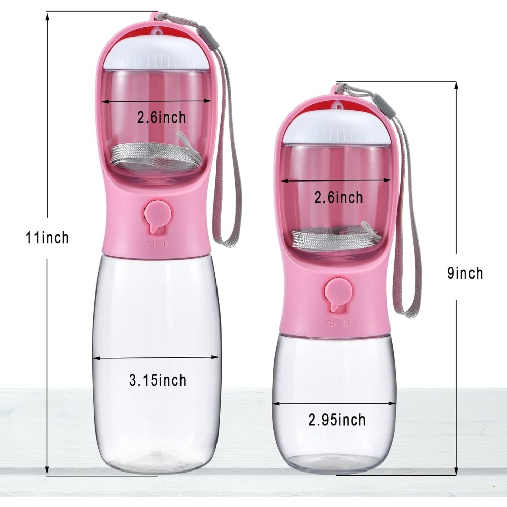 Dog Water Bottle with Food Con - Food Storage Moms 评论和价格