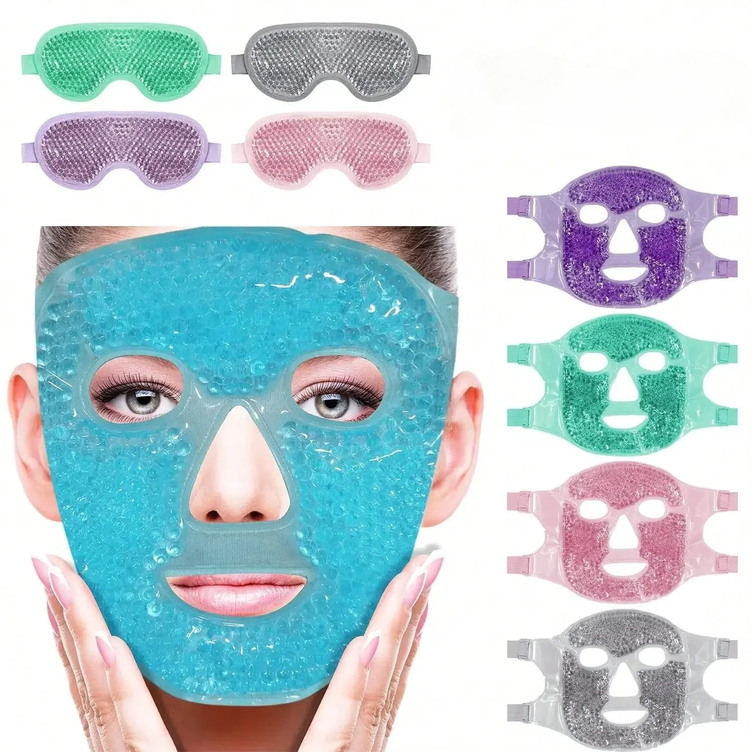 Gel Cooling Ice Face Eye Mask  - Cold Pack Ice Gel 评论和价格