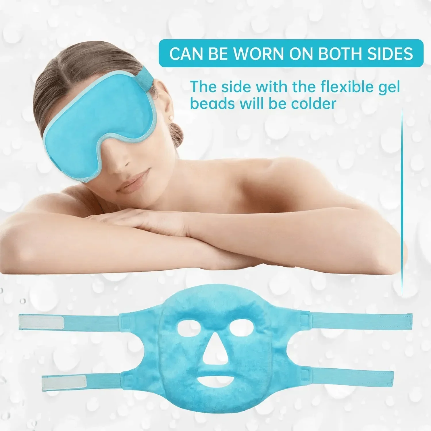 Gel Cooling Ice Face Eye Mask  - Cold Pack Ice Gel 评论和价格