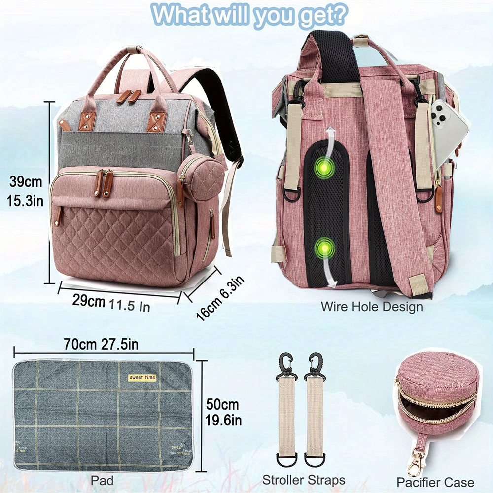 Diaper Bag Backpack Baby Bag,  - Food Storage Moms 评论和价格