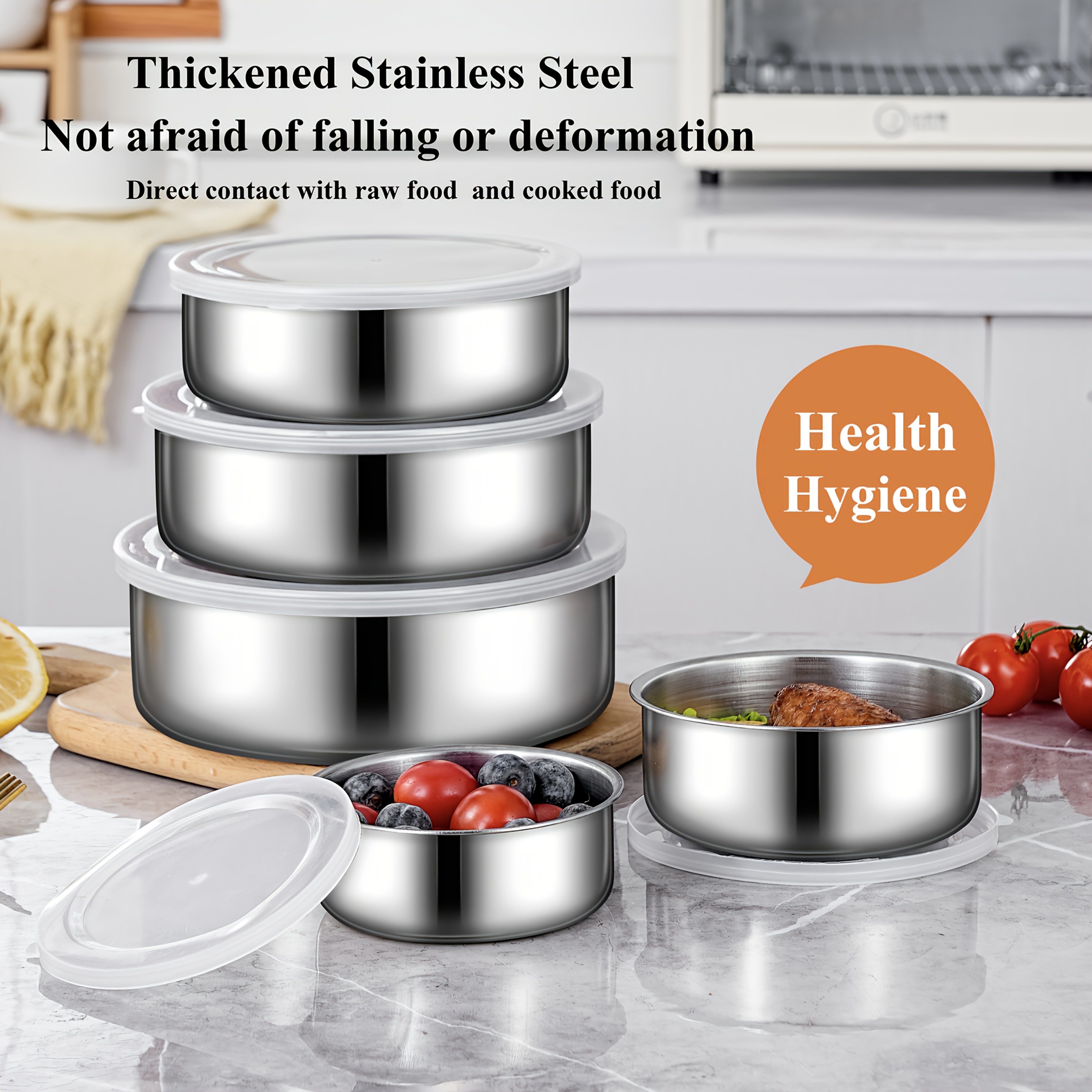 5pcs Food Storage Containers W - Xmas Food Storage Containers 评论和价格