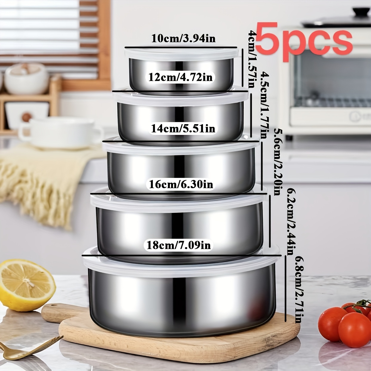 5pcs Food Storage Containers W - Xmas Food Storage Containers 评论和价格