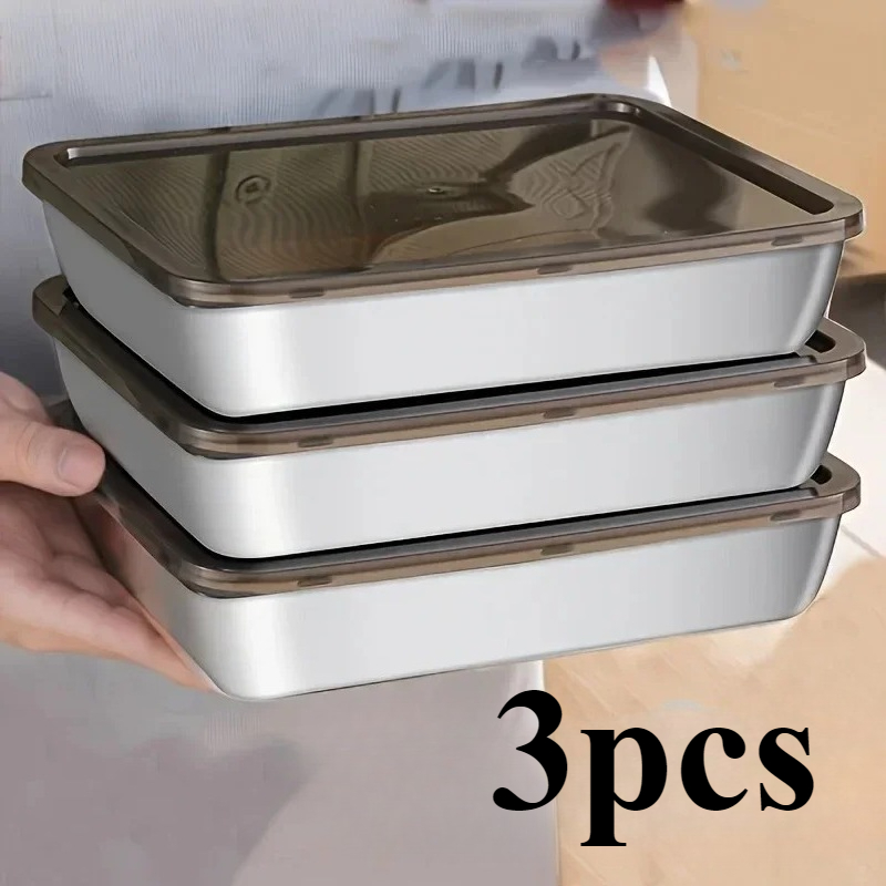 3pc Stainless Steel Food Stora - Food Storage Home 评论和价格