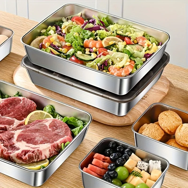 3pc Stainless Steel Food Stora - Food Storage Home 评论和价格