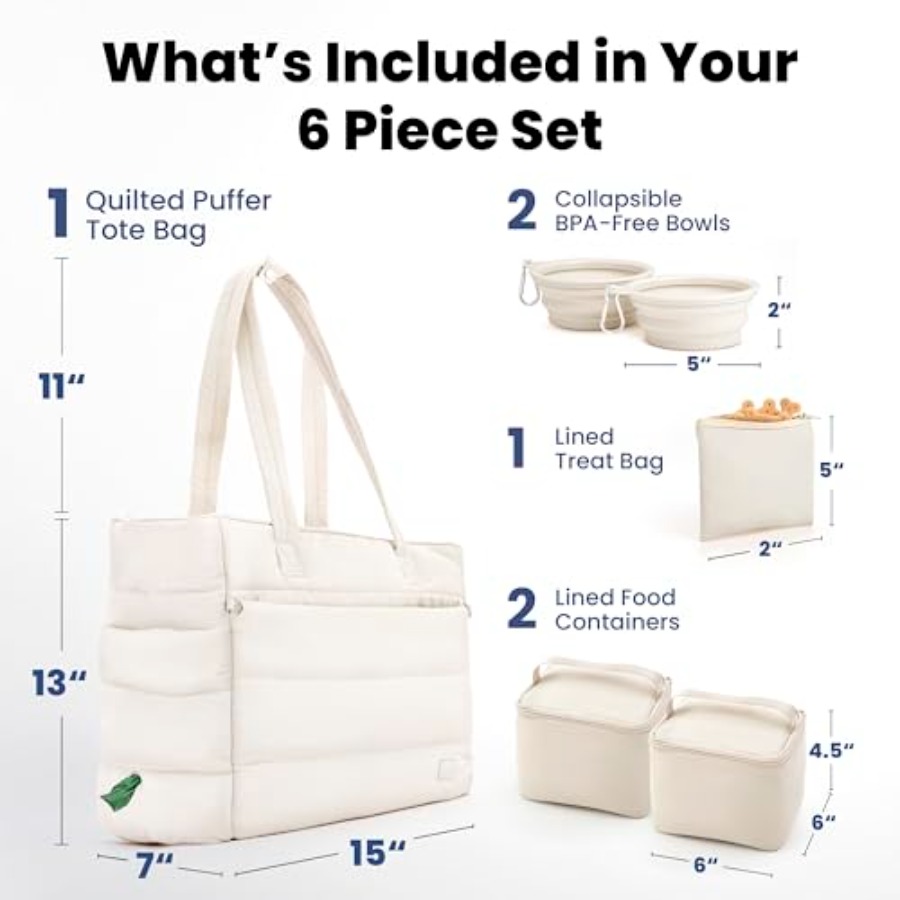Puffer Dog Travel Bag for Dog  - Food Storage Moms 评论和价格