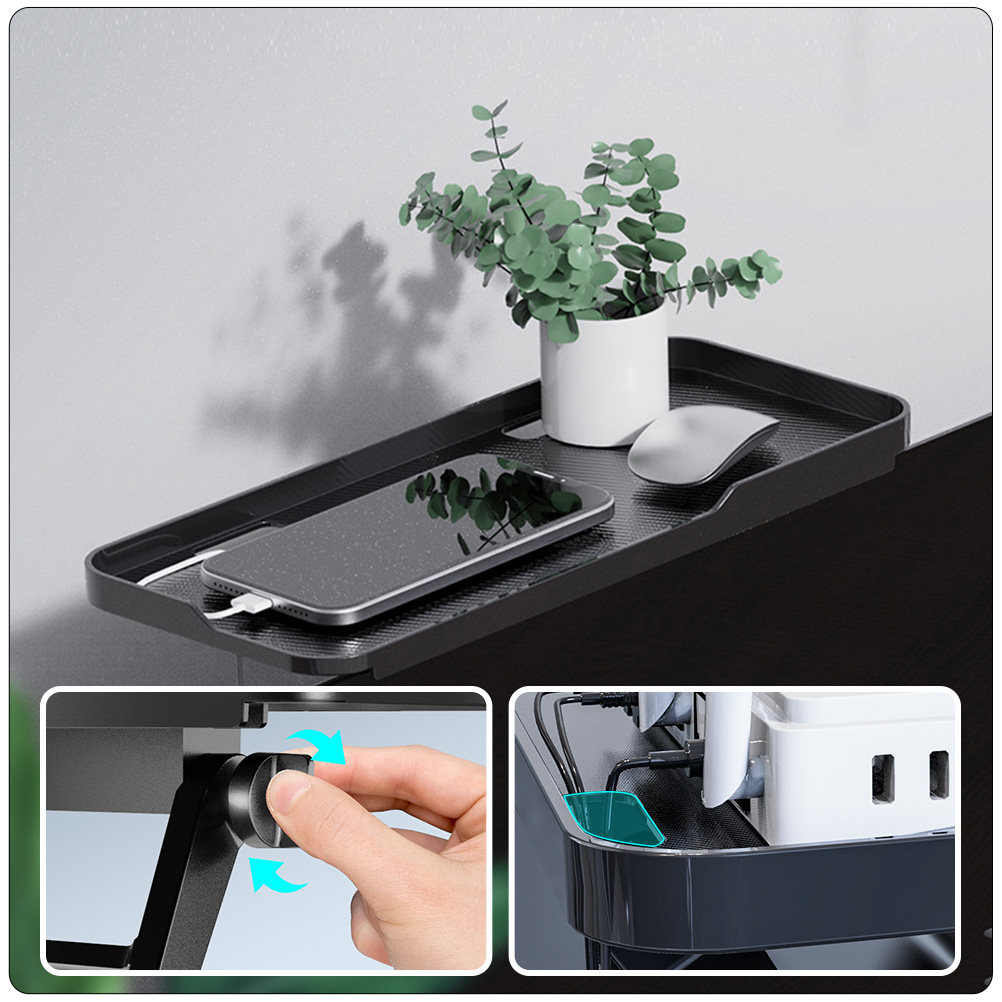 Router Storage Rack Black ABS  - Food Storage Organizer 评论和价格