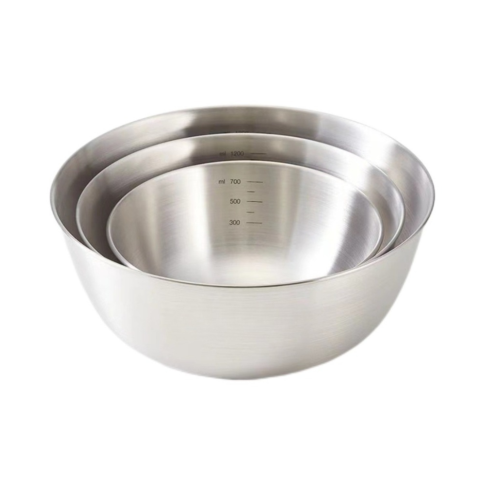 3pcs Stainless Steel Bowl Set  - Food Storage Home 评论和价格