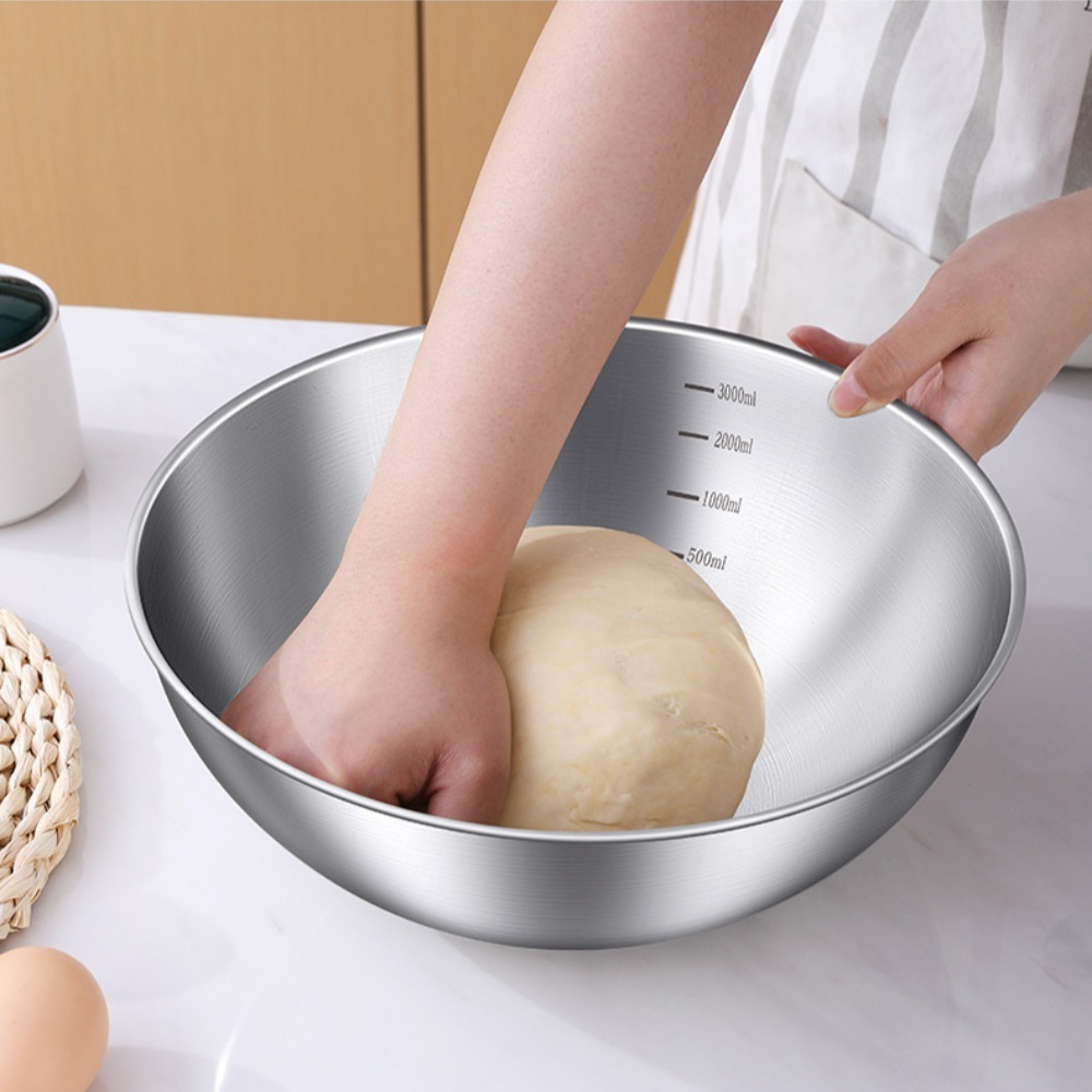 3pcs Stainless Steel Bowl Set  - Food Storage Home 评论和价格
