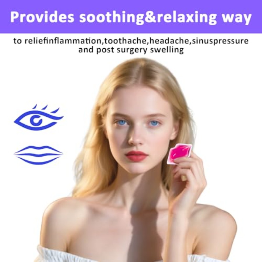 Lip Ice Pack for Injuries, Min - Cold Pack Ice Gel 评论和价格