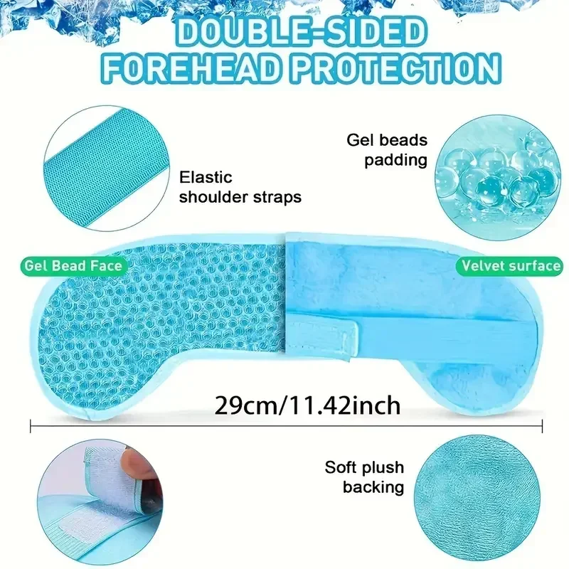 Hot/Cold Gel Bead Migraine Wra - Cold Pack Ice Gel 评论和价格