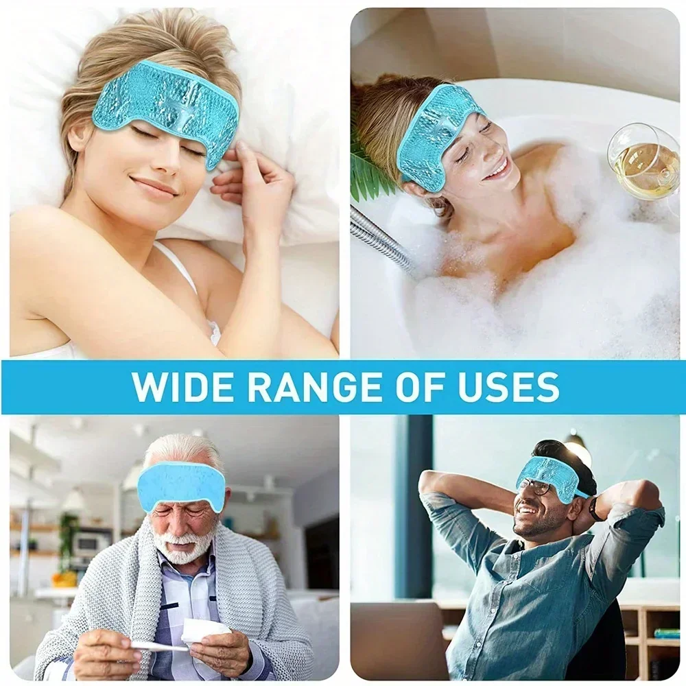 Hot/Cold Gel Bead Migraine Wra - Cold Pack Ice Gel 评论和价格