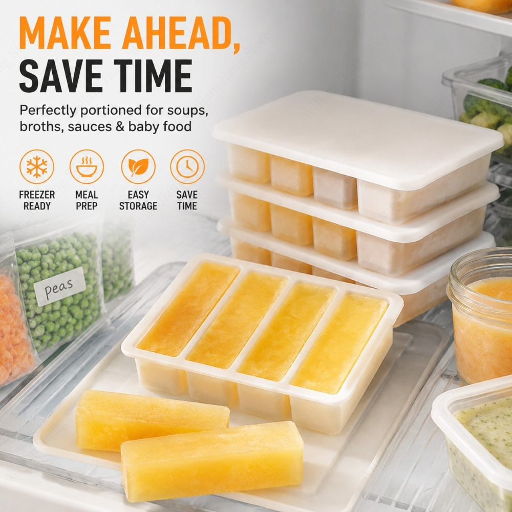 Durable Silicone Freezing Tray - Food Storage Home 评论和价格