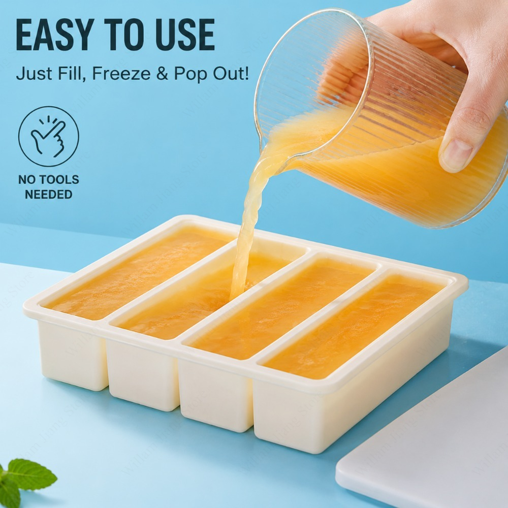 Durable Silicone Freezing Tray - Food Storage Home 评论和价格