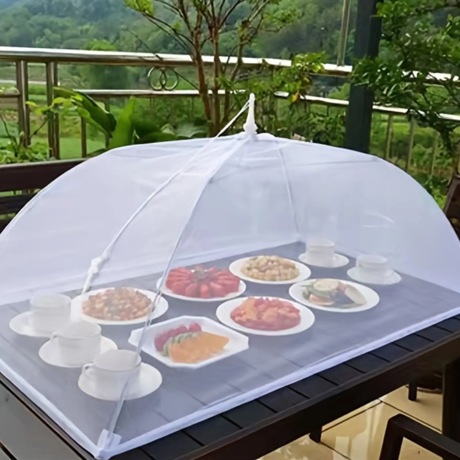 Large pop-up white mesh food c - Food Storage Net 评论和价格