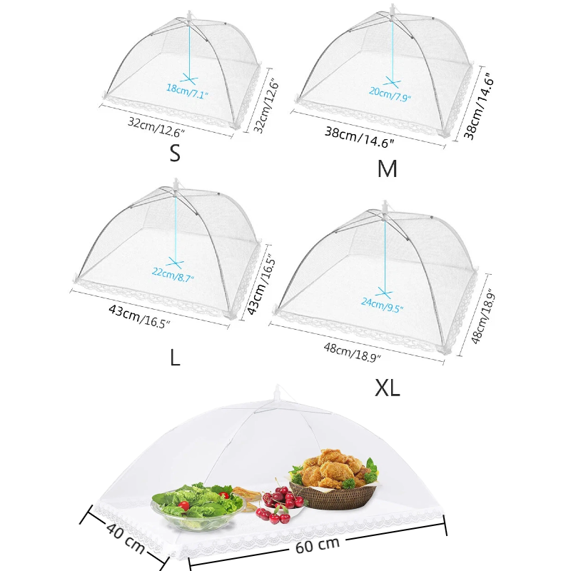 Large pop-up white mesh food c - Food Storage Net 评论和价格