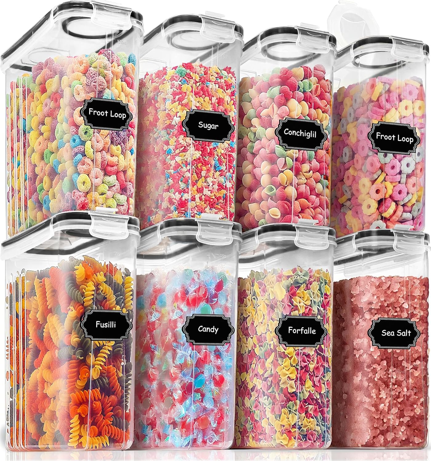 8-Piece Airtight Food Storage  - Food Storage In The Kitchen 评论和价格