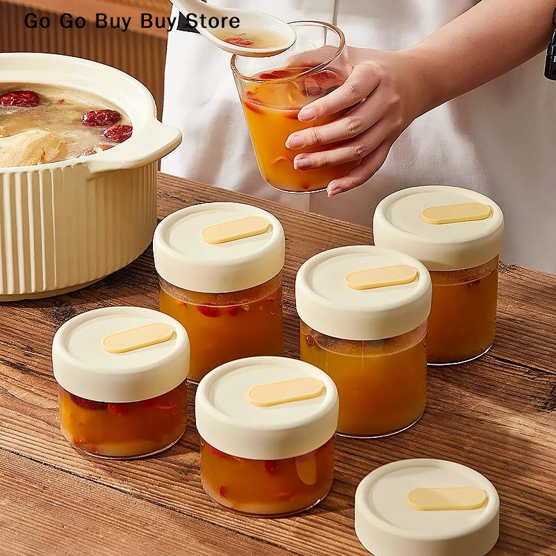【ST】1Pc 240/400ML Glass Food S - Food Storage Containers Glass 评论和价格