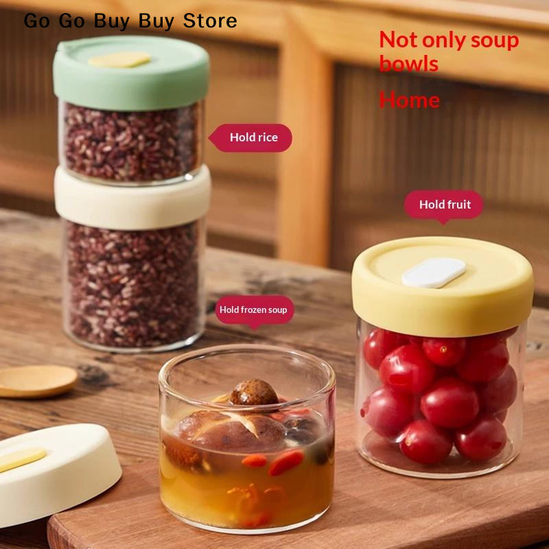 【ST】1Pc 240/400ML Glass Food S - Food Storage Containers Glass 评论和价格