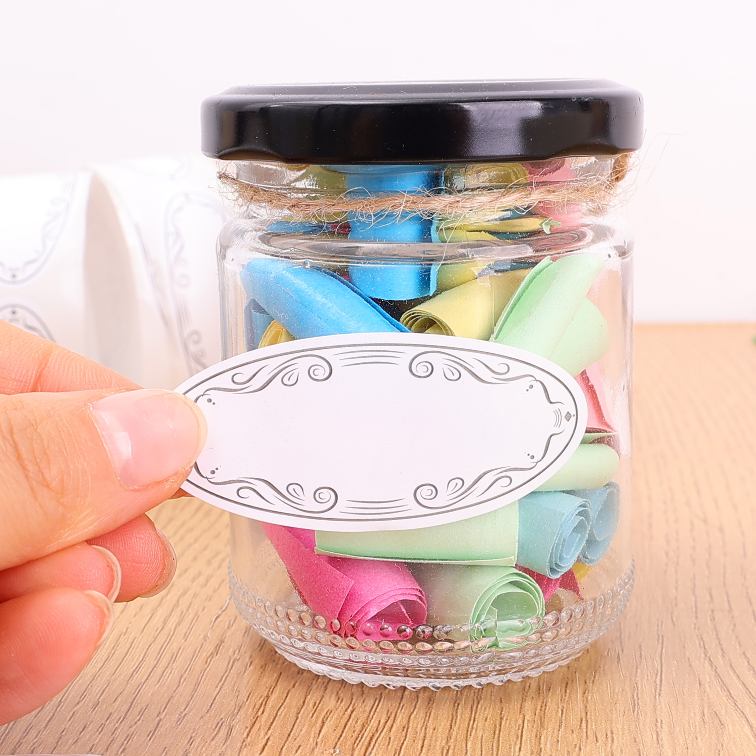 Oval Labels Blank Stickers Foo - Food Storage For Restaurant 评论和价格