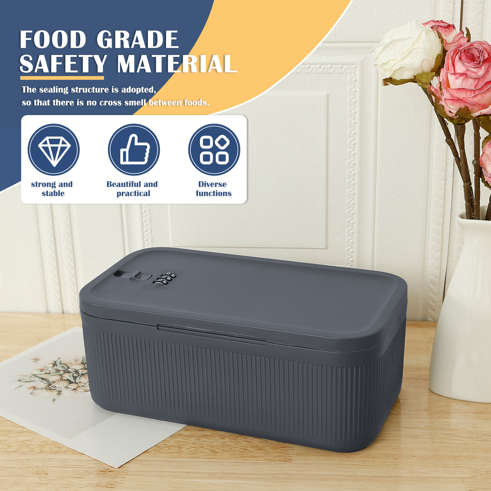 Lockable Storage Box Versatile - Food Storage Lock Box 评论和价格