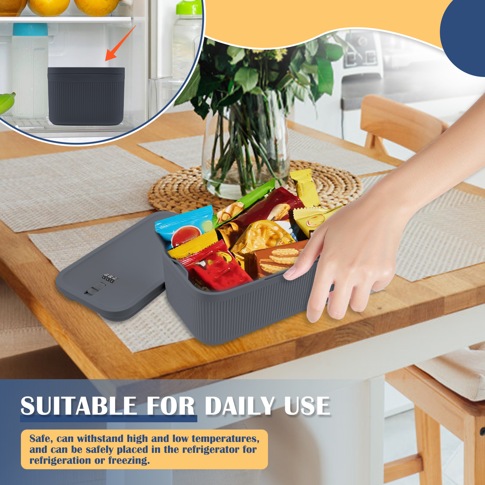 Lockable Storage Box Versatile - Food Storage Lock Box 评论和价格